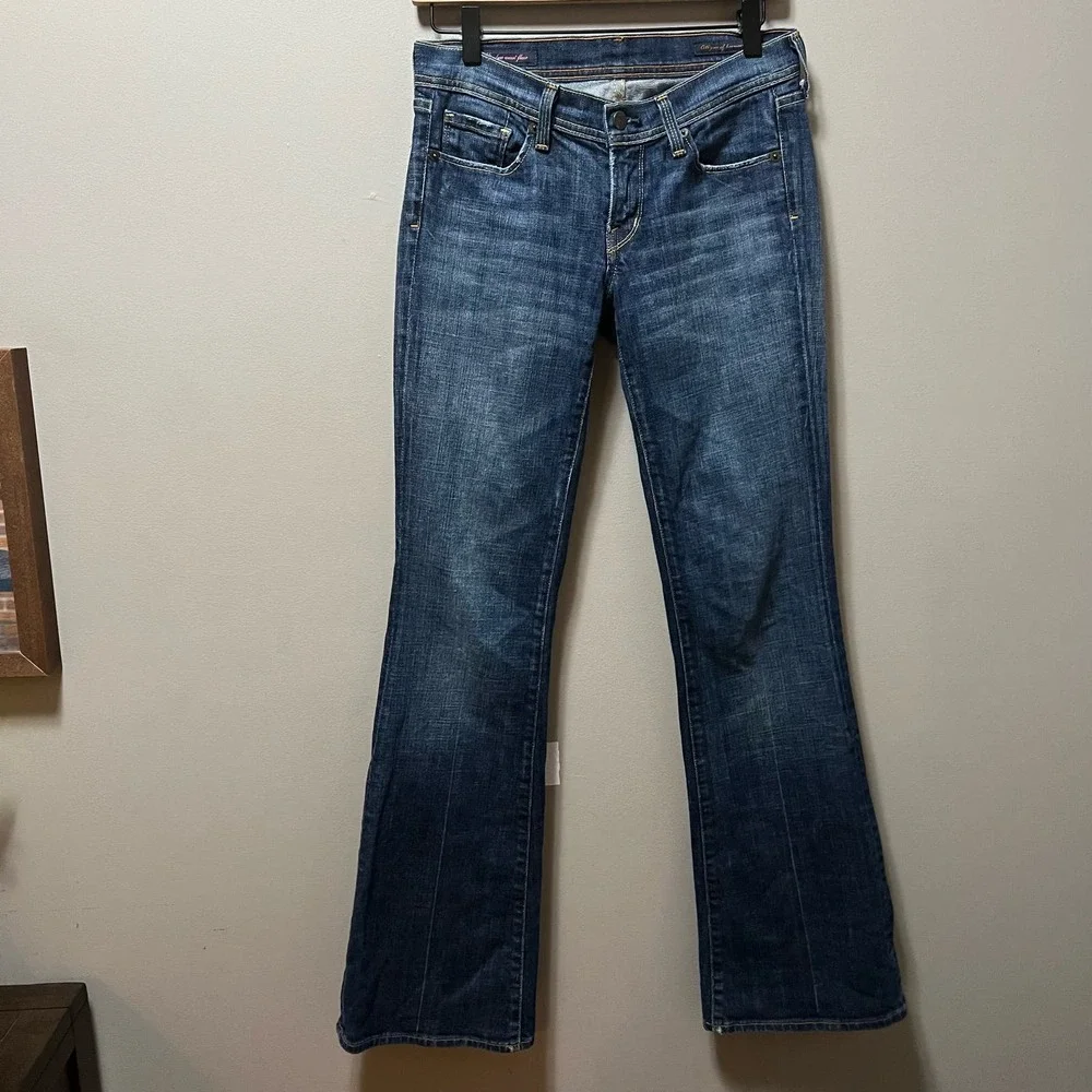 Citizens of Humanity Naomi #065 Stretch Denim Low‎ Waist Flair Jeans size 27